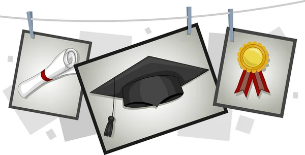 Elementos de graduação — Fotografia de Stock