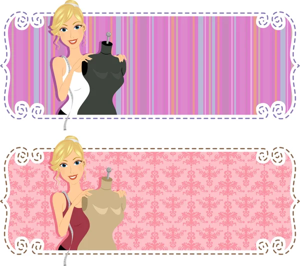 Fashion Design Web Banner — Stock Photo, Image