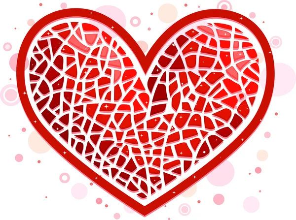 Hjärtat mosaik — Stockfoto
