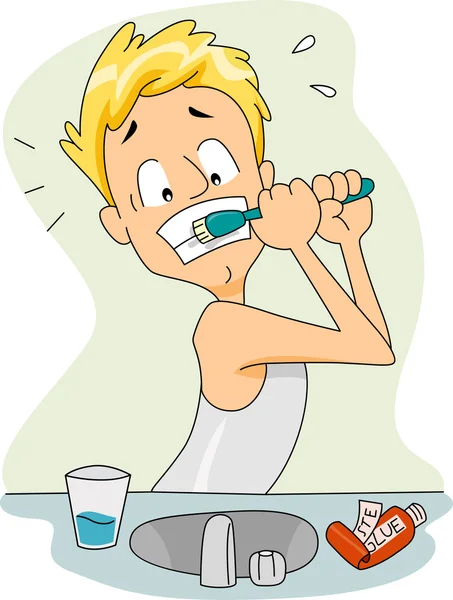 Клей для зубной пасты — стоковое фото