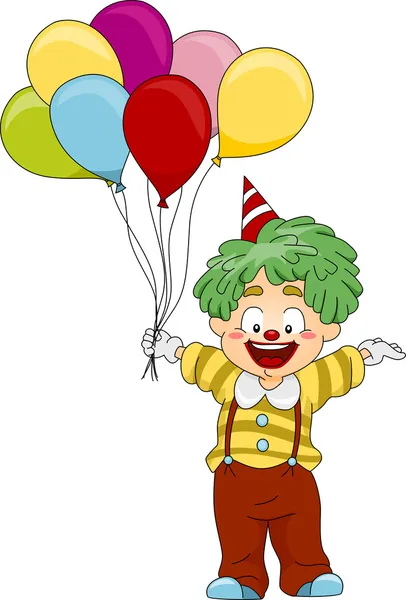 Clown d'anniversaire — Photo