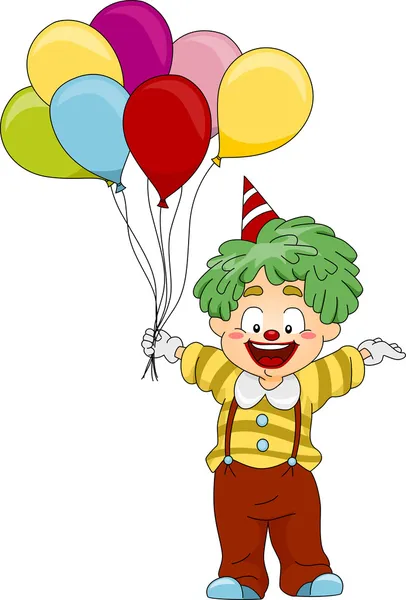 Cute clown with balloons Stock Photo by ©clairev 2940153