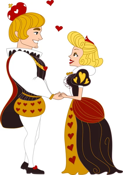 King and Queen of Hearts — Stock Photo, Image