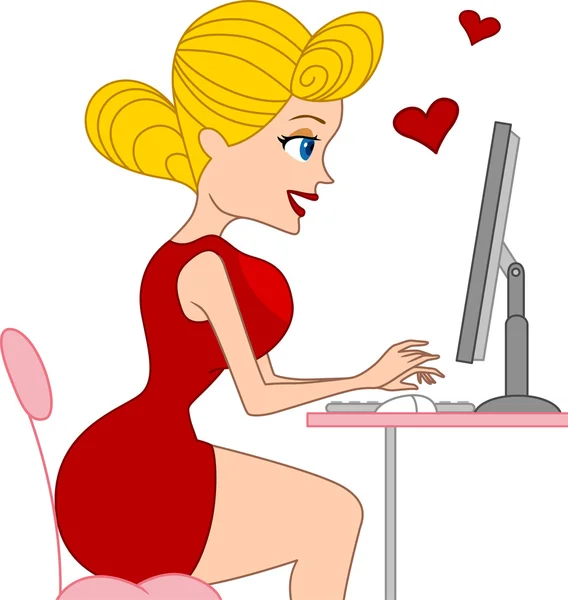 Online-Dating — Stockfoto