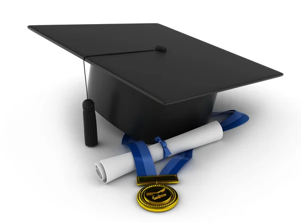 Símbolos de graduación — Foto de Stock