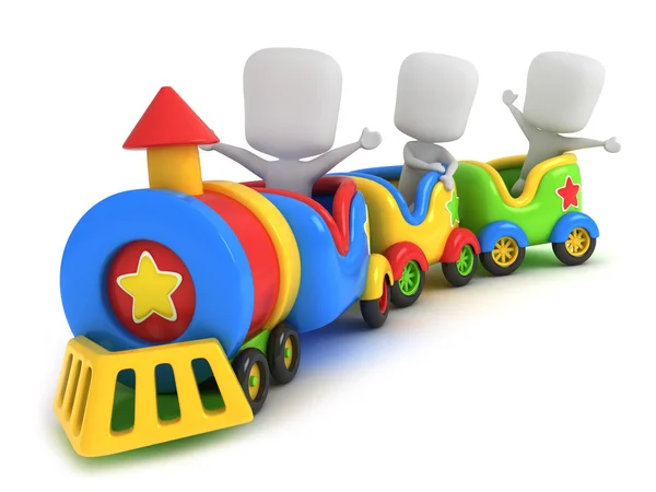 A vonat a gyerekek — Stock Fotó