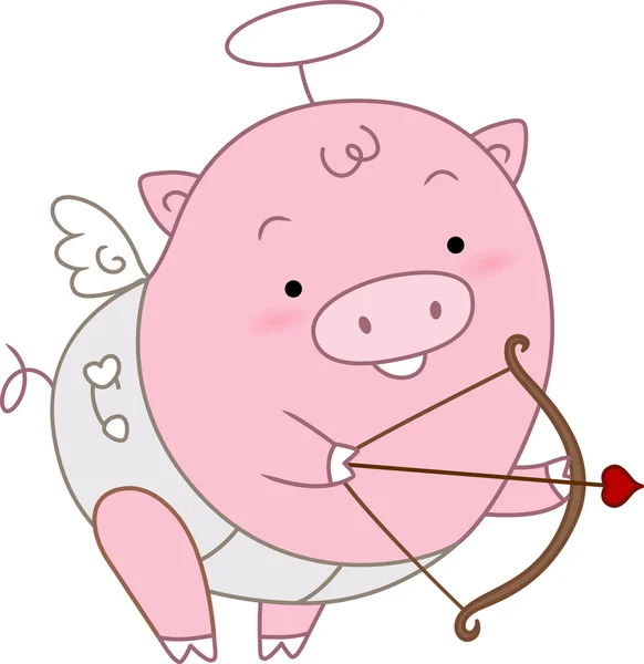 돼지 큐 피드 — 스톡 사진