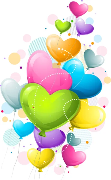 Heart-shaped Balloons — Stock Photo, Image
