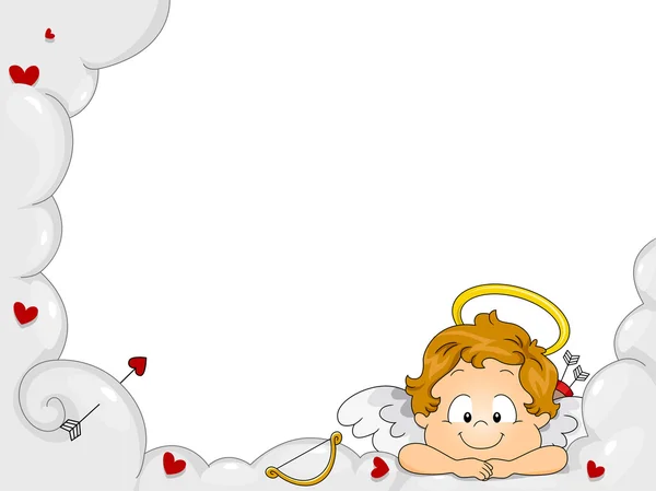 Marco de Cupido bebé — Foto de Stock