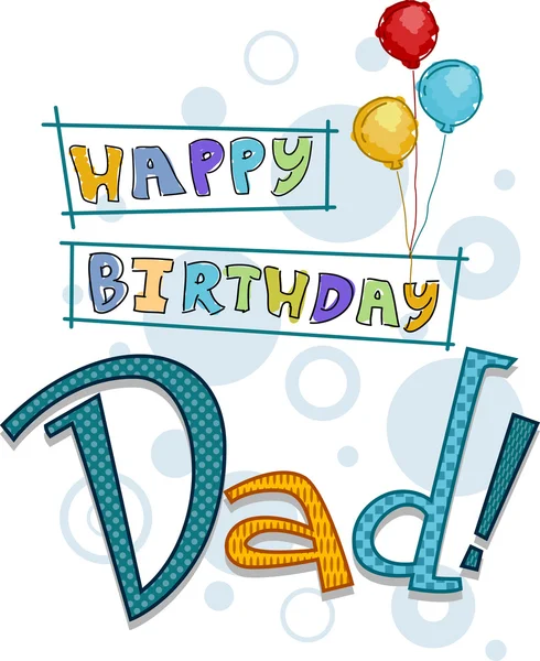 Dad Birthday — Stock Photo, Image