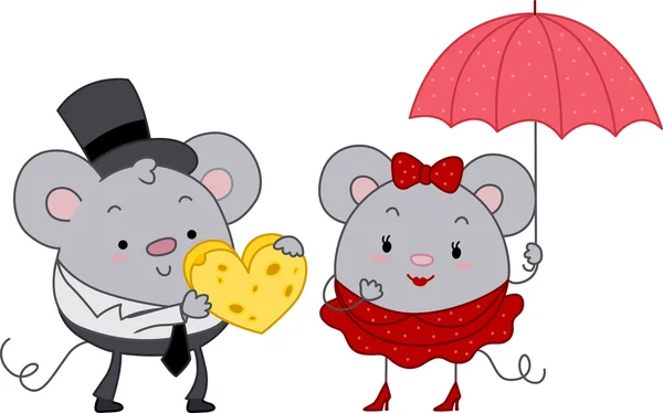 小鼠夫妇 — 图库照片