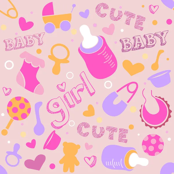 Baby Girl Background — Stock Photo, Image