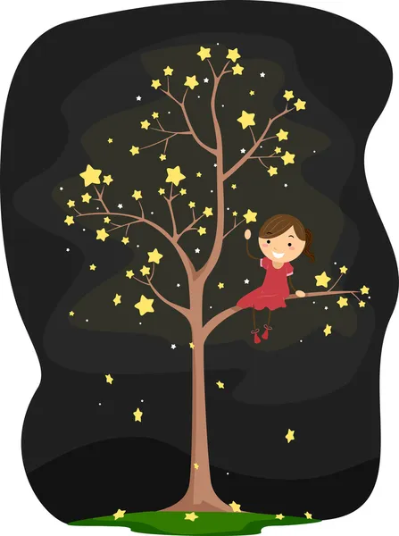 Drzewo gwiazda dziecko — Zdjęcie stockowe