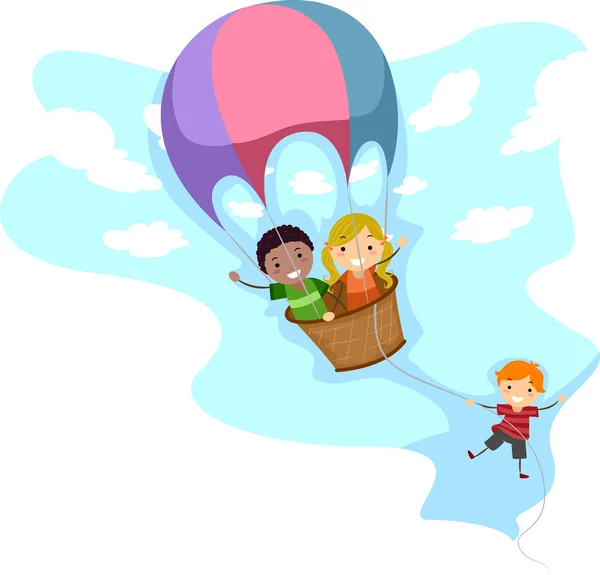 Abenteuer Heißluftballon — Stockfoto