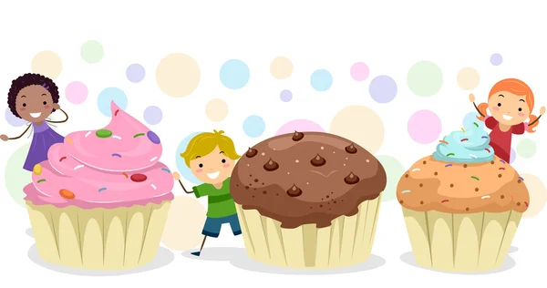Cupcake Kids — Stock Photo, Image