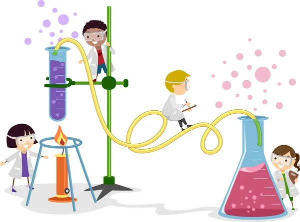 Laboratory Kids — Stock Photo, Image