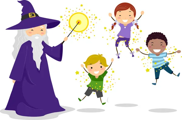Wizard Kids — Stock Photo, Image