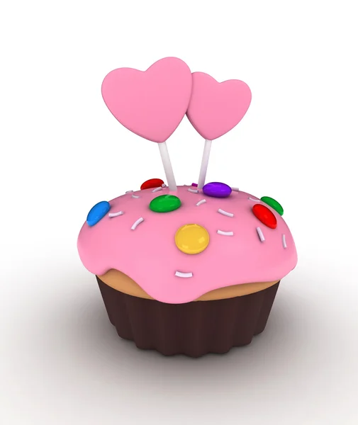 Valentine Cupcake — Stock Photo, Image
