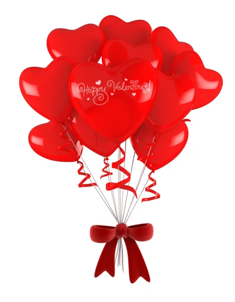 Valentine ballonger — Stockfoto