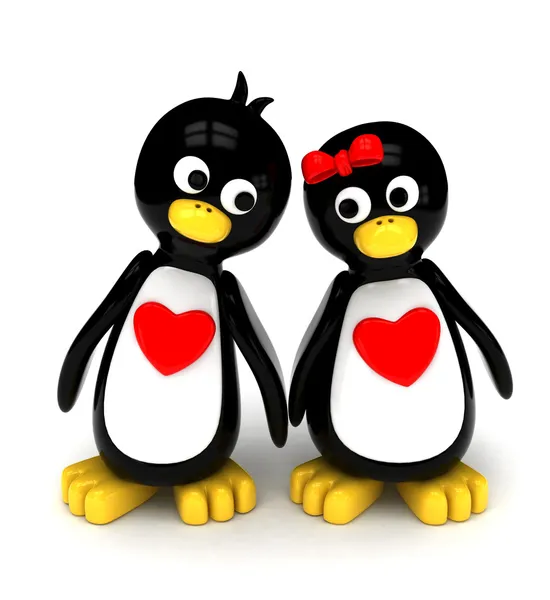 Pinguïn paar — Stockfoto