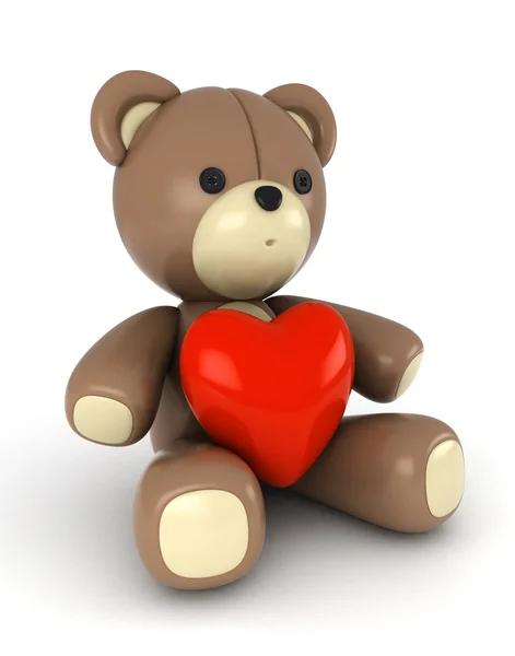 Valentine Bear — Stock Photo, Image