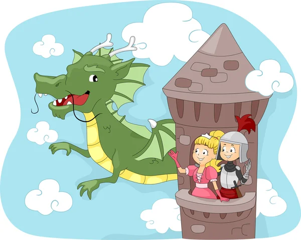 Dragon toren — Stockfoto