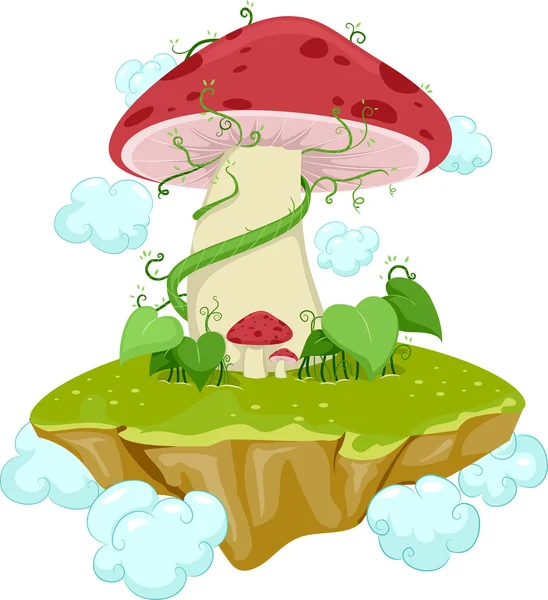 Mushroom eiland — Stockfoto