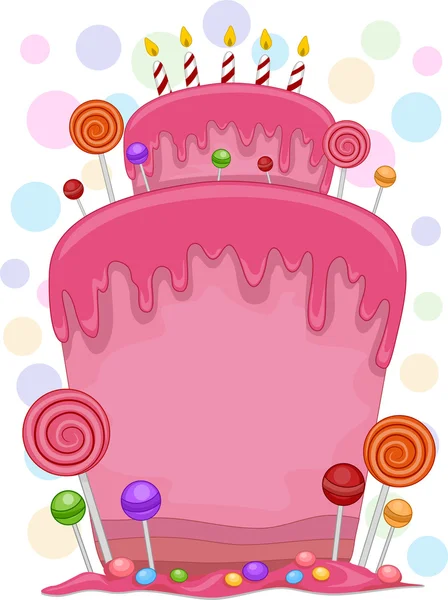 Aniversário bolo fundo — Fotografia de Stock