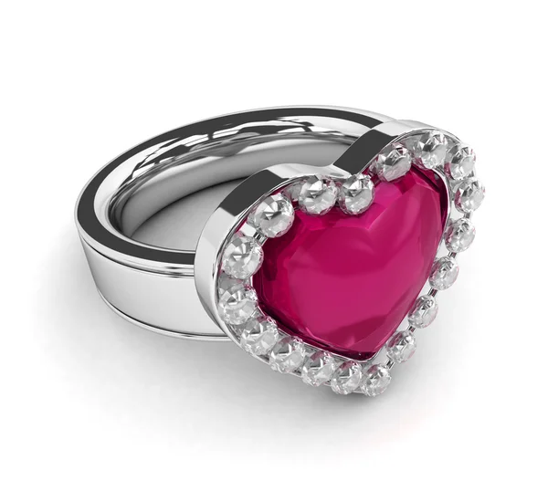stock image Valentine-themed Ring