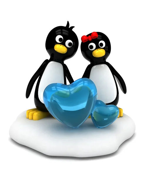 Pinguïn paar — Stockfoto