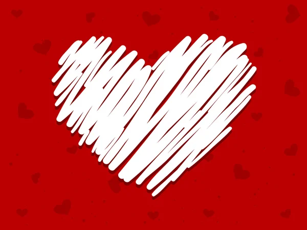 Hjärtat doodle — Stockfoto