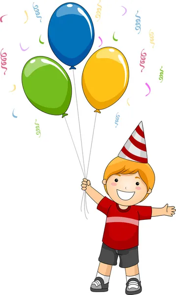 Kid Birthday Balloons — Stock Photo, Image