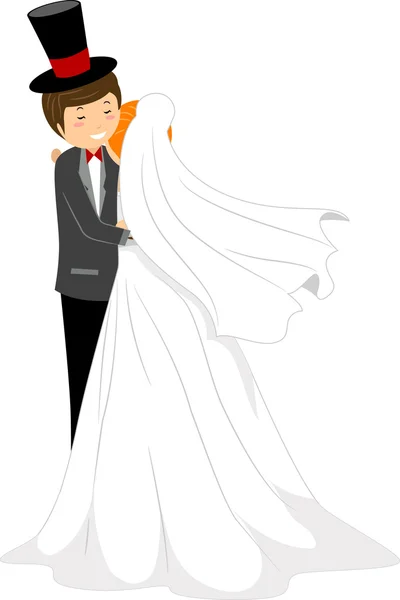 Ślub przytulić — Zdjęcie stockowe