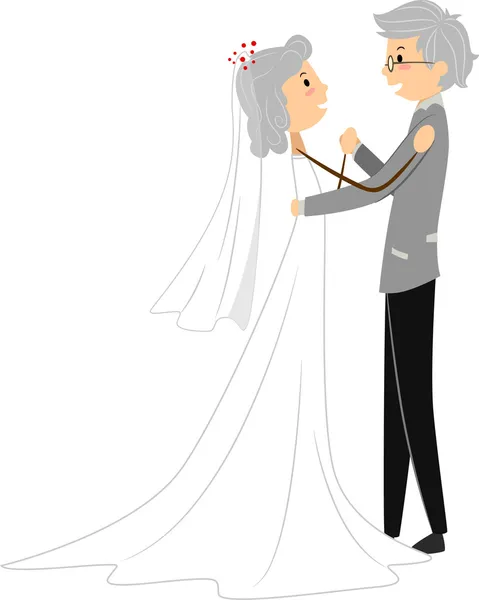 Casamento Sênior — Fotografia de Stock