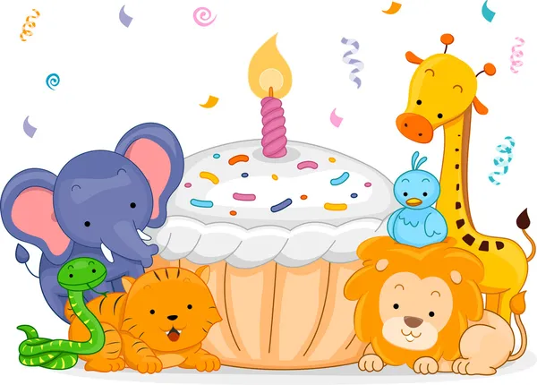 Birthday Animals — Stock Photo, Image