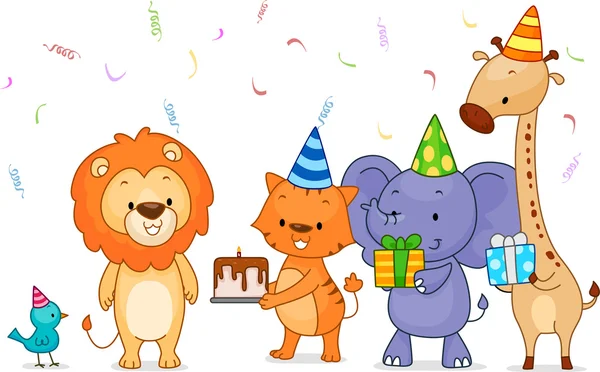 Birthday Lion — Stock Photo, Image