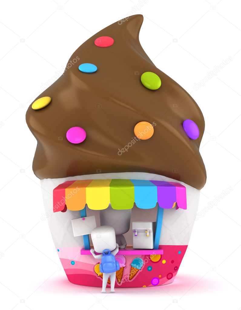 Kid Buying Ice Cream