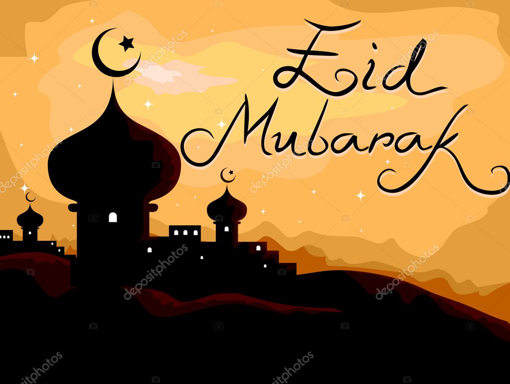 Eid Mubarak Cartoon Stock Photos Royalty Free Images Depositphotos