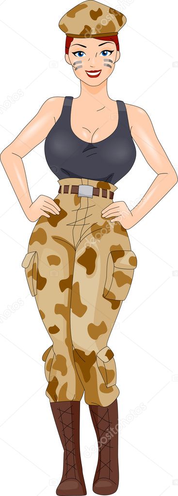 Pin-up Girl Soldier