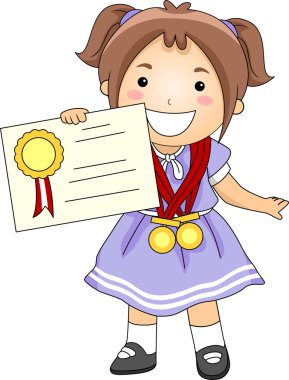 Kid Certificate clipart