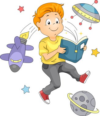 Space Book clipart