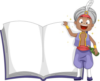 Genie Book clipart