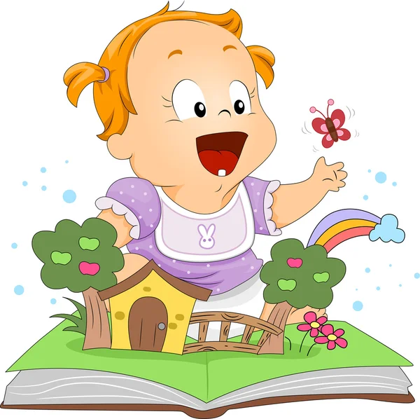 Toddler Pop Up Book — Stock Photo, Image
