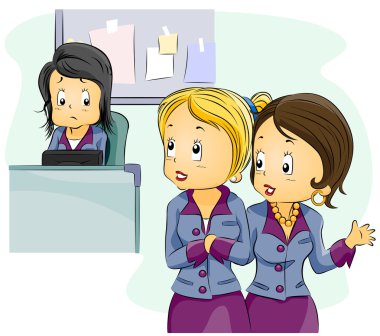 Office Gossip clipart