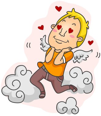 Man in Love clipart