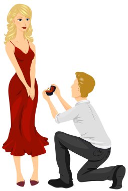 Wedding Proposal clipart