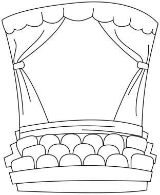 Line Art Theater clipart