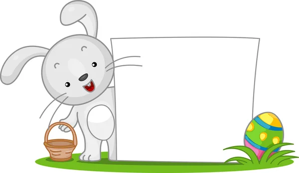 Banner de conejo de Pascua —  Fotos de Stock