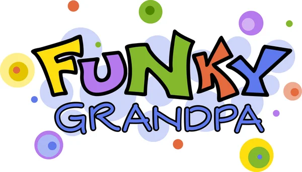 Funky morfar — Stockfoto