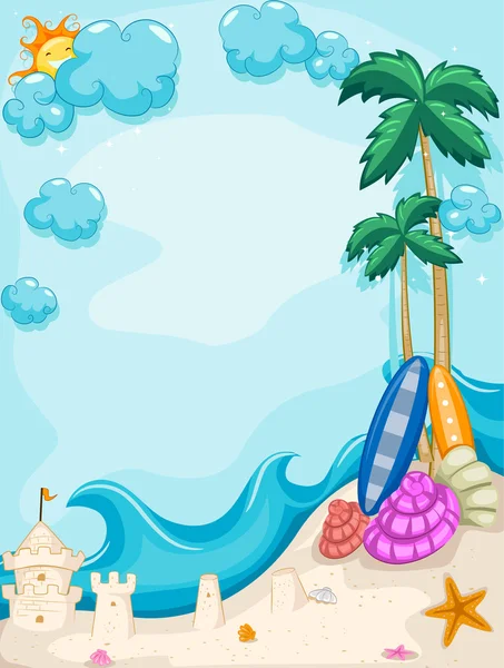 Summer Beach Background — Stock Photo, Image
